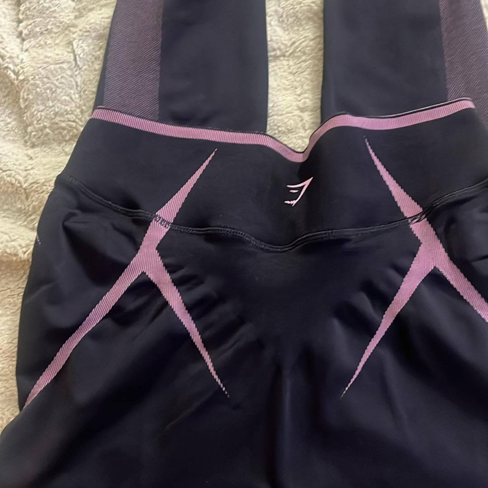 Gymshark Black and Pink Leggings
